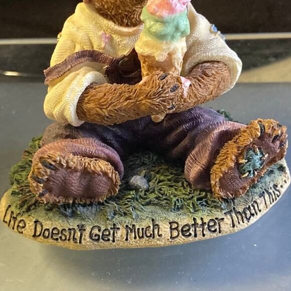 Boyds Bears ice cream resin figurine by The Bearstone Collection collectible - Picture 6 of 6